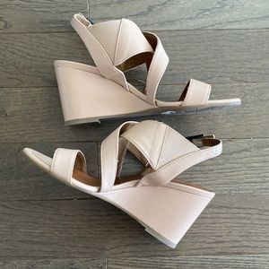 Aquatalia Nude Wedges - Nikki Napa